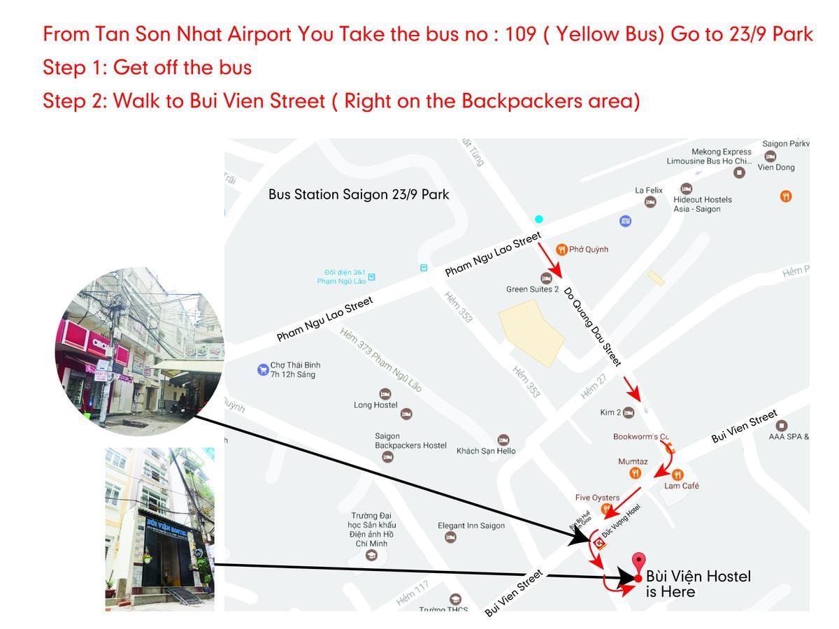 cidade de ho chi minh autocarro 109 mapa de rotas