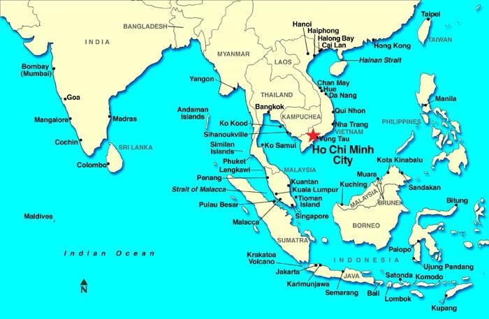 saigon mapa