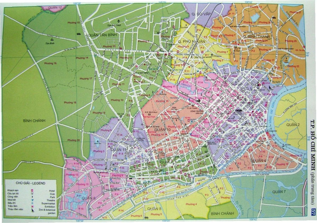 Mapa de cidade de ho chi minh rua