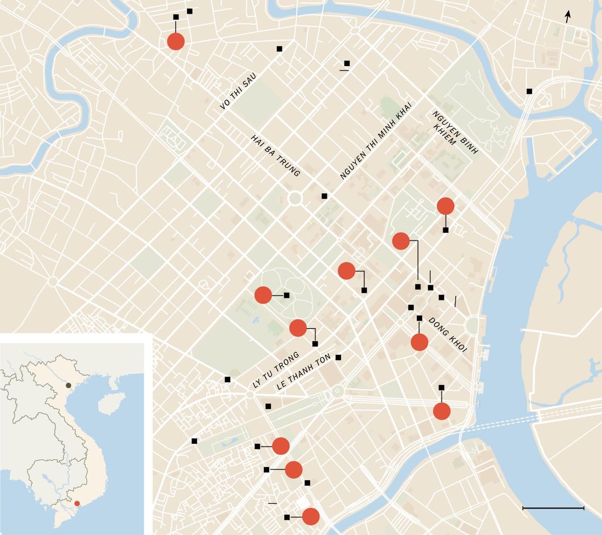 Mapa de le thanh ton rua