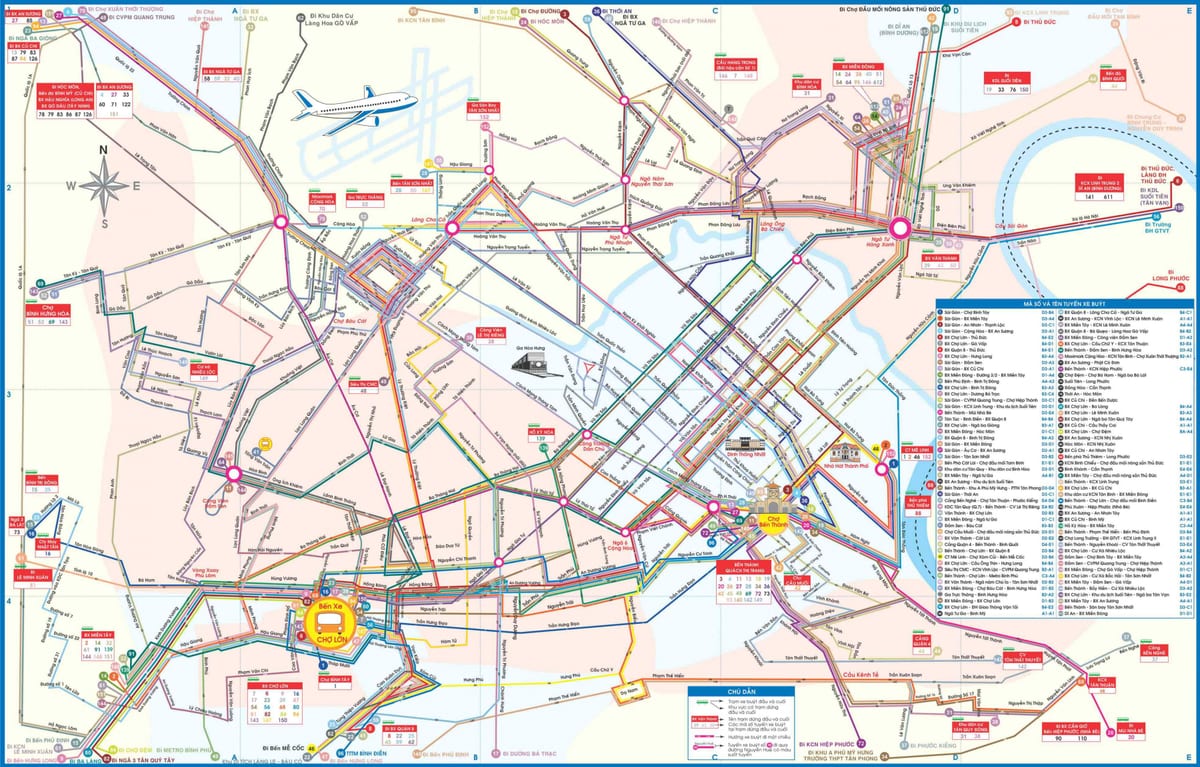 cidade de ho chi minh city bus mapa
