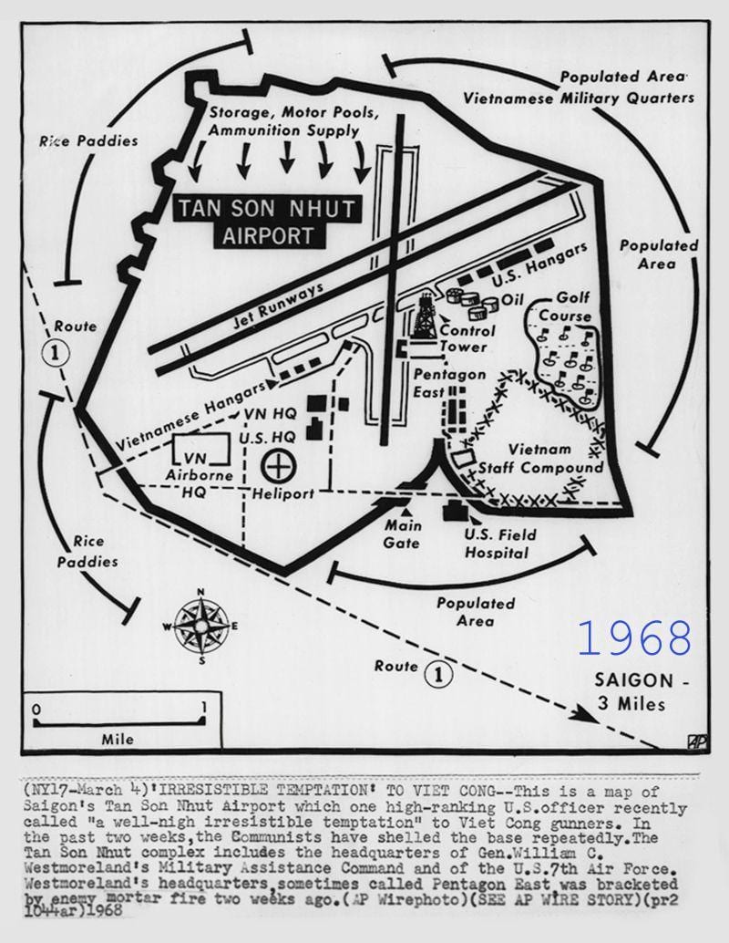 Mapa de saigon 1968