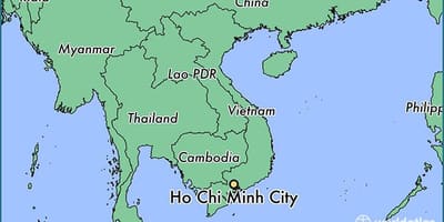 Mapa de cidade de ho chi minh city mundo