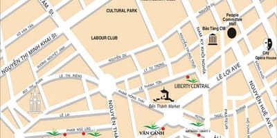 Saigon atrações mapa